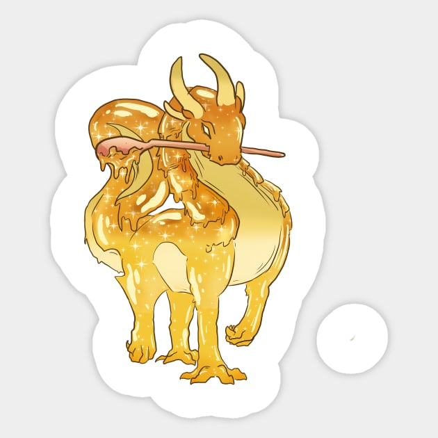 Honey Dragon Sticker by Make_them_rawr